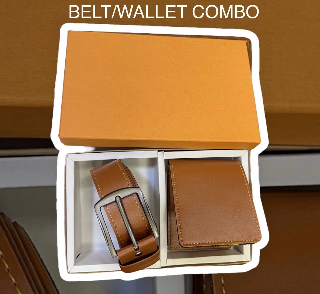 branded belt wallet combo - 4 Way